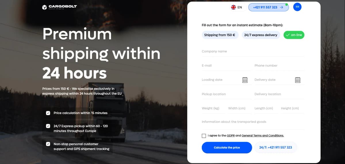 Cargobolt — Express delivery in Europe within 24 hours
