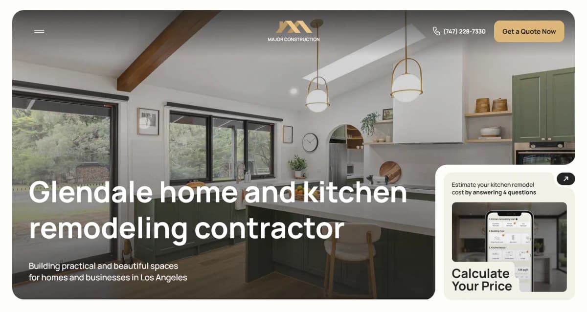 Major Construction — Glendale home and kitchen remodeling contractor